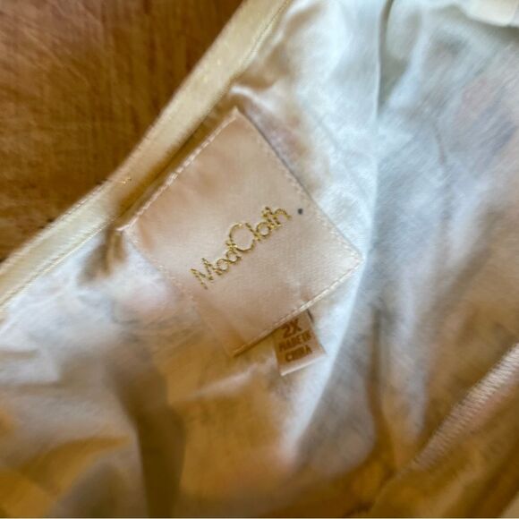 Modcloth Genuine Genius Halter Shirtdress in Island Beige Hawaii Print Size 2X - Picture 7 of 11